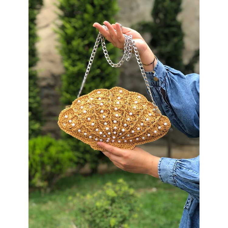 کیف دستبافت مروارید