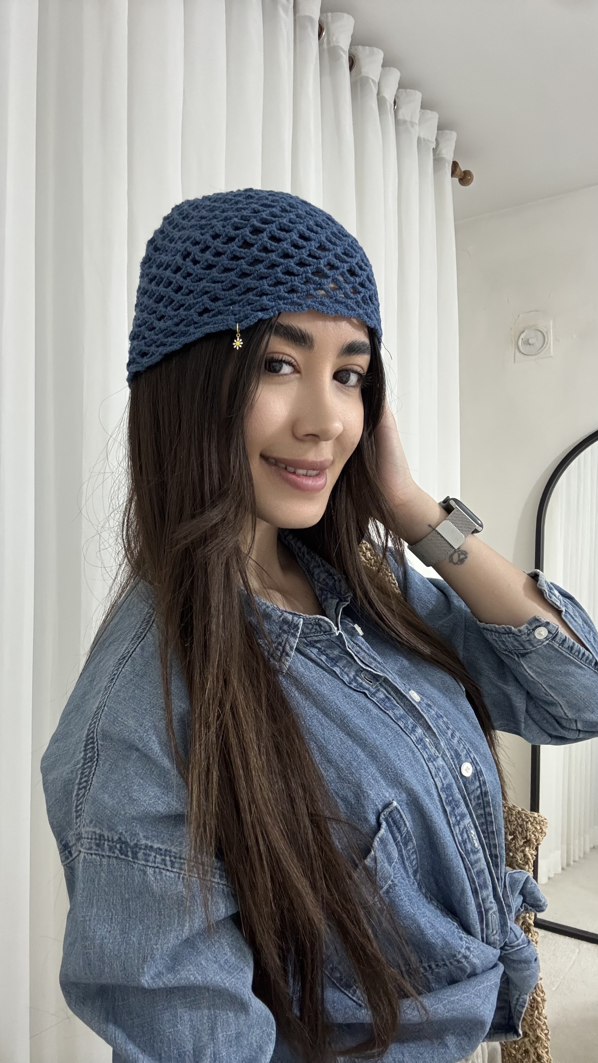 کلاه دستبافت روژان